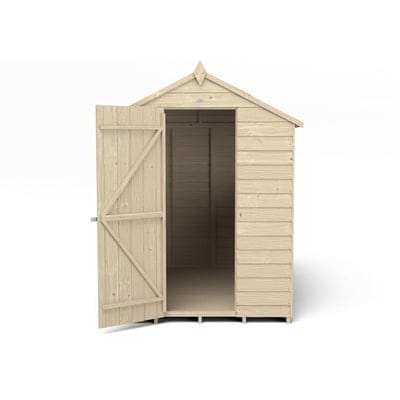 4LIFE Overlap Pressure Treated 7ft x 5ft Apex Shed - Hot Tub Shop