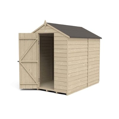 4LIFE Overlap Pressure Treated 7ft x 5ft Apex Shed - No Window - Hot Tub Shop