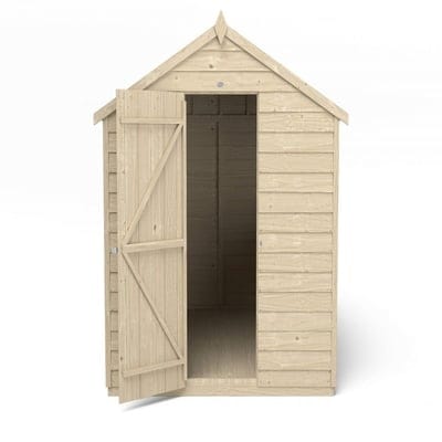4LIFE Overlap Pressure Treated 8ft x 6ft Apex Shed - Hot Tub Shop