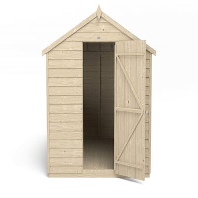 4LIFE Overlap Pressure Treated 8ft x 6ft Apex Shed - Hot Tub Shop