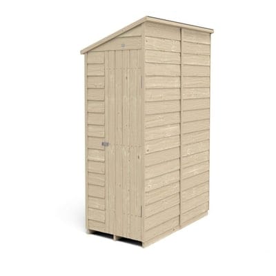 4LIFE Overlap Pressure Treated 6ft x 3ft Pent Shed - No Window - Hot Tub Shop