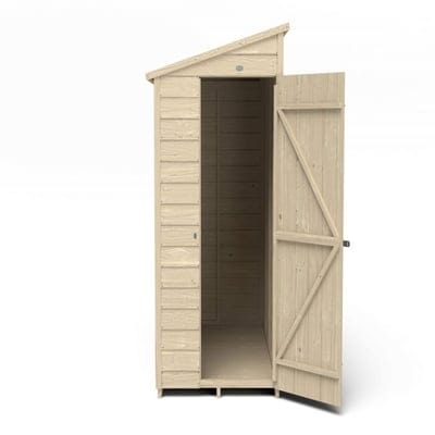 4LIFE Overlap Pressure Treated 6ft x 3ft Pent Shed - No Window - Hot Tub Shop