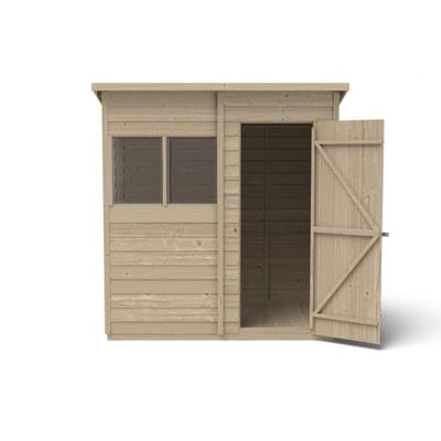 4LIFE Overlap Pressure Treated Pent Shed - All Sizes - Hot Tub Shop