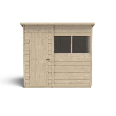 4LIFE Overlap Pressure Treated Pent Shed - All Sizes - Hot Tub Shop