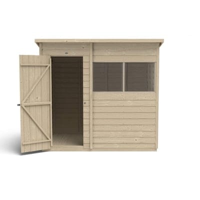 4LIFE Overlap Pressure Treated Pent Shed - All Sizes - Hot Tub Shop