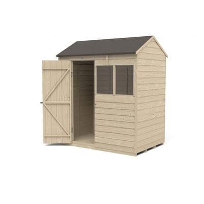 4LIFE Overlap Pressure Treated Reverse Apex Shed - All Sizes - Hot Tub Shop