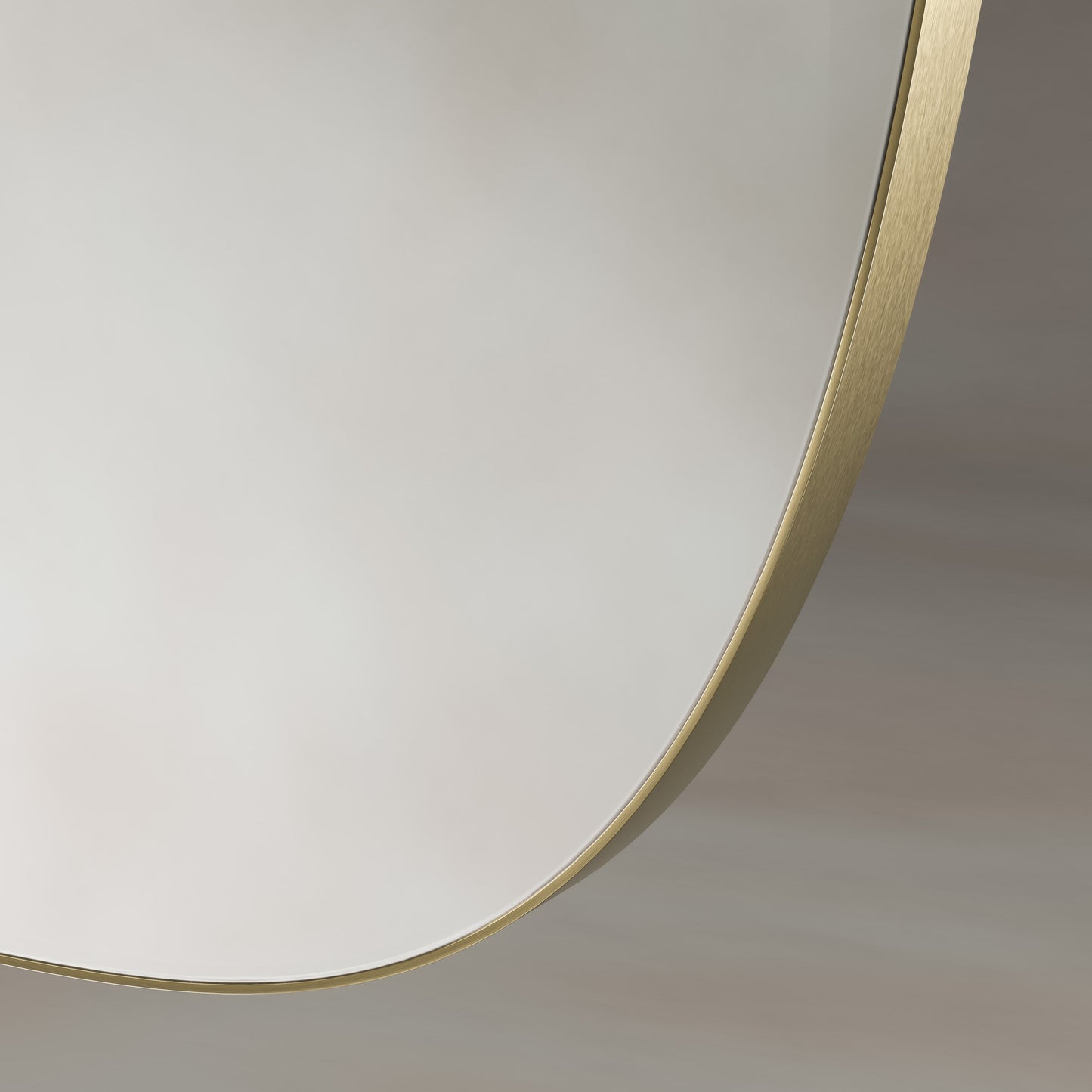 Origins Living Oslo Barrel Mirror 45 X 80cm Brushed Brass - Hot Tub Shop