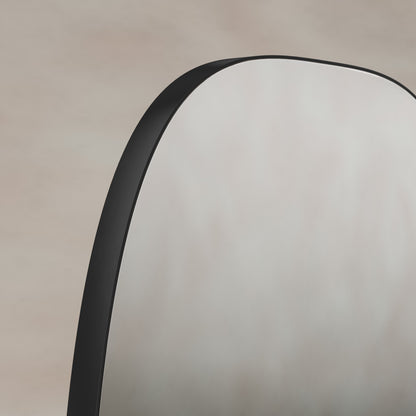 Origins Living Oslo Barrel Mirror 45 X 80cm Matt Black - Hot Tub Shop