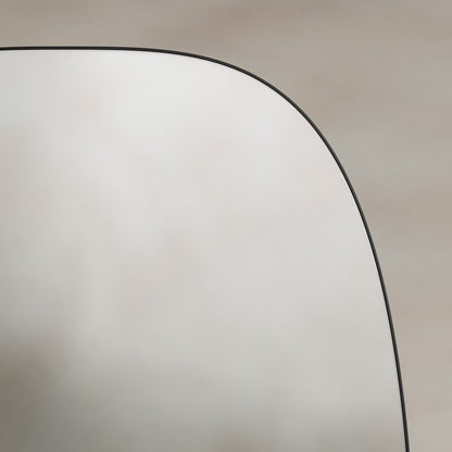 Origins Living Oslo Barrel Mirror 45 X 80cm Matt Black - Hot Tub Shop