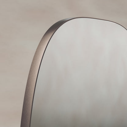 Origins Living Oslo Barrel Mirror 45 X 80cm Brushed Bronze