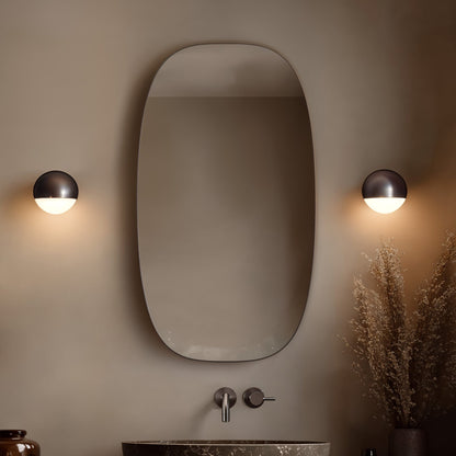 Origins Living Oslo Barrel Mirror 45 X 80cm Brushed Bronze