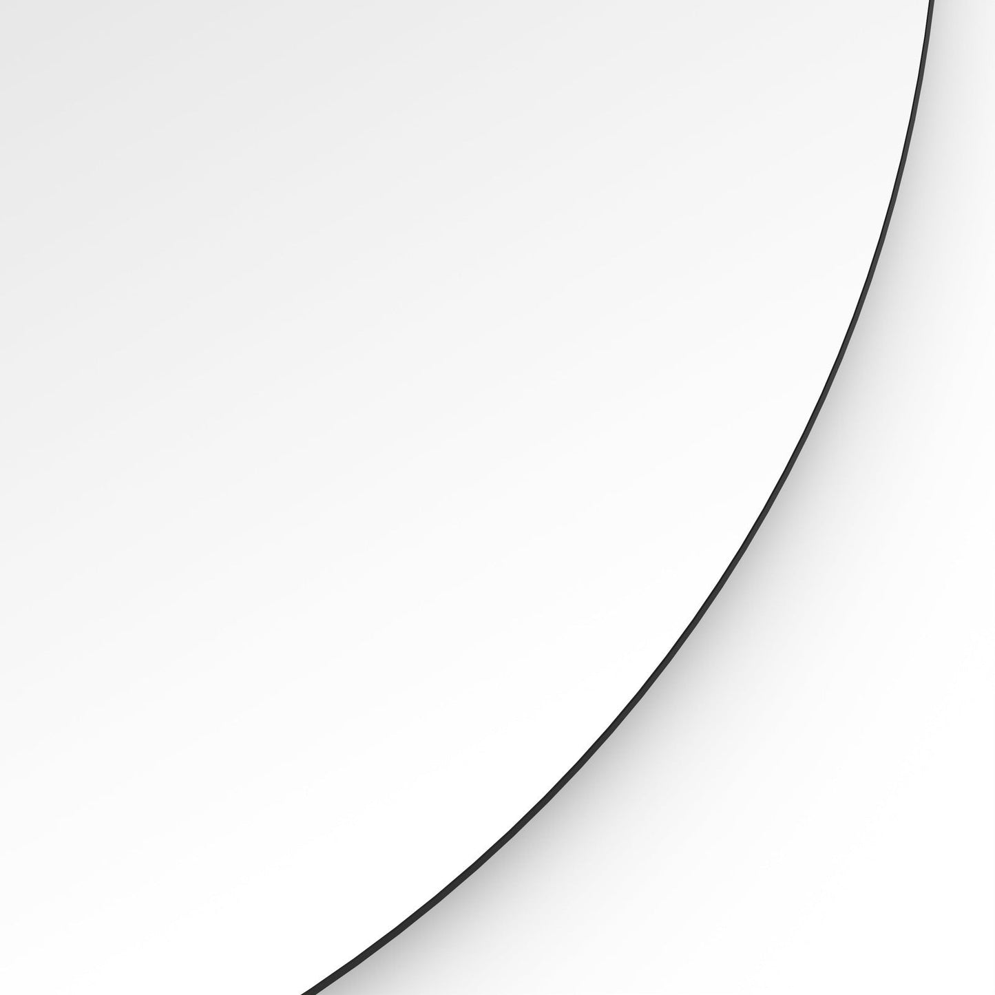 Origins Living Oslo Round Mirror 60cm Matt Black - Hot Tub Shop