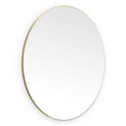 Origins Living Oslo Round Mirror 80cm Brushed Brass