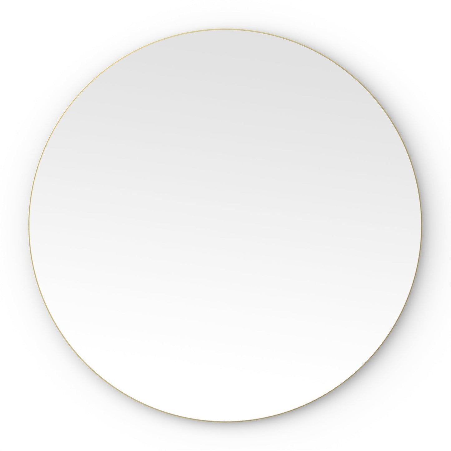 Origins Living Oslo Round Mirror 80cm Brushed Brass