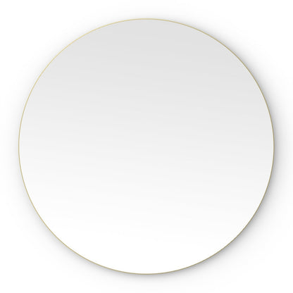 Origins Living Oslo Round Mirror 80cm Brushed Brass