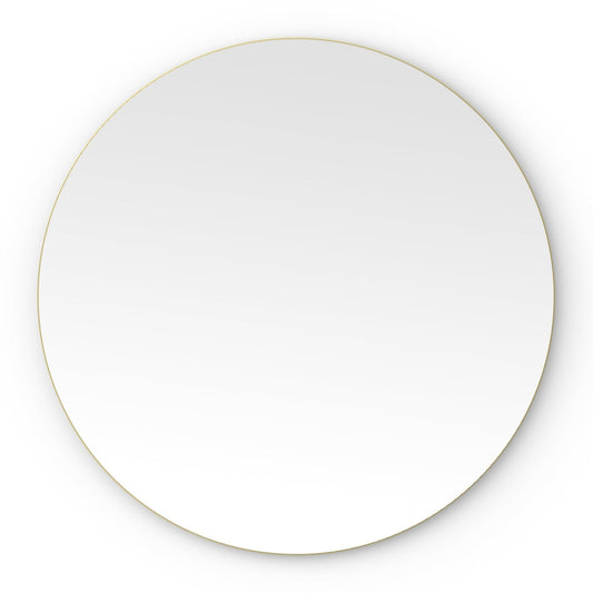 Origins Living Oslo Round Mirror 80cm Brushed Brass
