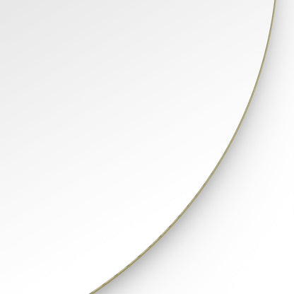 Origins Living Oslo Round Mirror 80cm Brushed Brass
