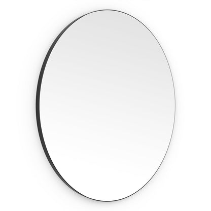 Origins Living Oslo Round Mirror 80cm Matt Black - Hot Tub Shop