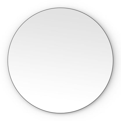Origins Living Oslo Round Mirror 80cm Matt Black - Hot Tub Shop