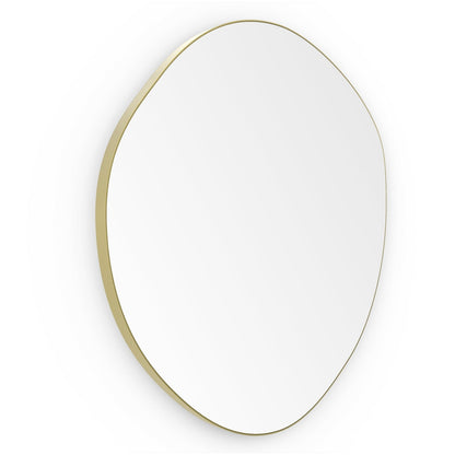 Origins Living Oslo Organic Mirror 60 60x58cm Brushed Brass - Hot Tub Shop