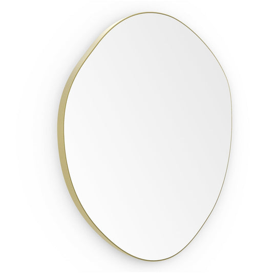 Origins Living Oslo Organic Mirror 60 60x58cm Brushed Brass - Hot Tub Shop