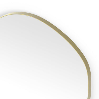 Origins Living Oslo Organic Mirror 60 60x58cm Brushed Brass - Hot Tub Shop