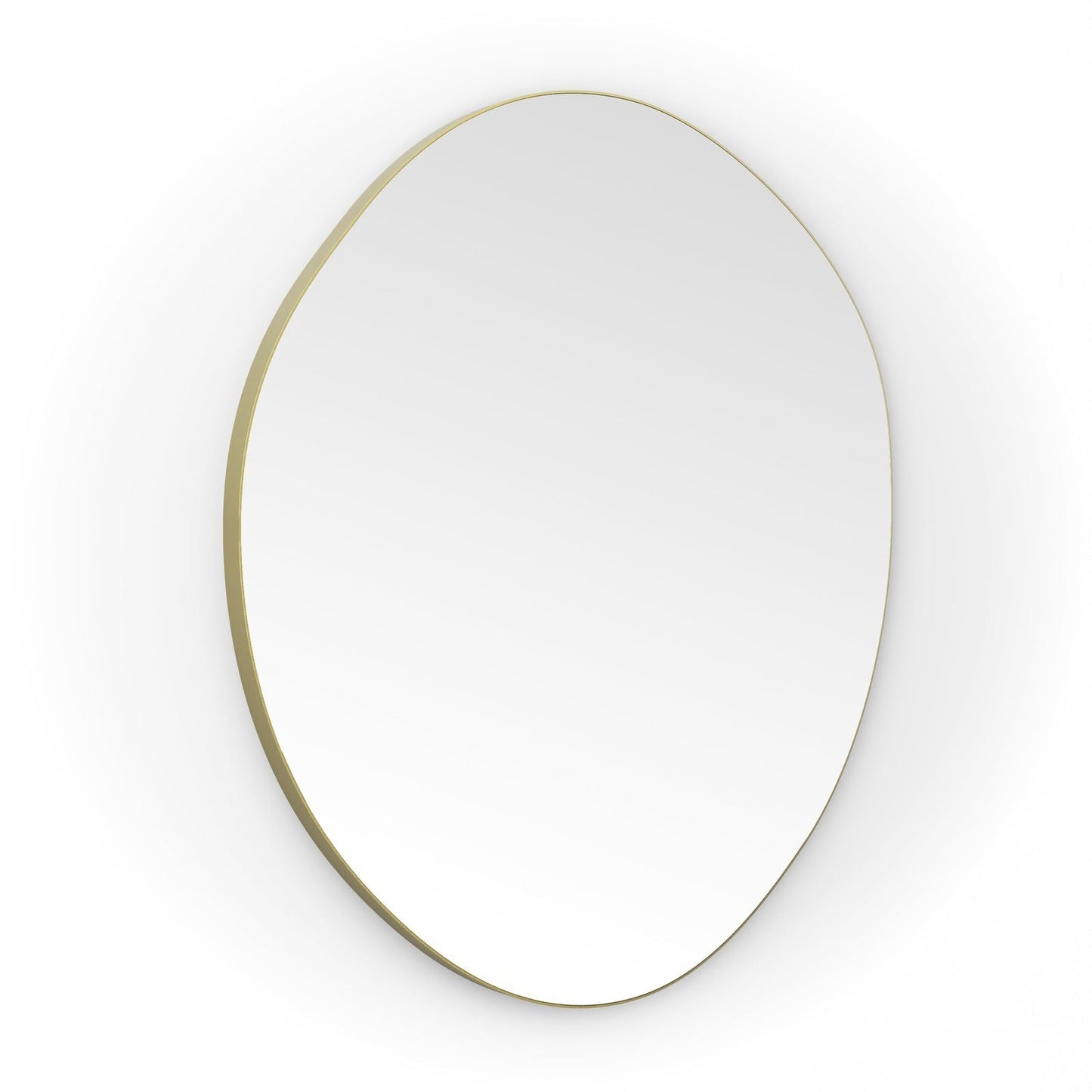 Origins Living Oslo Organic Mirror 80 80x77cm Brushed Brass - Hot Tub Shop
