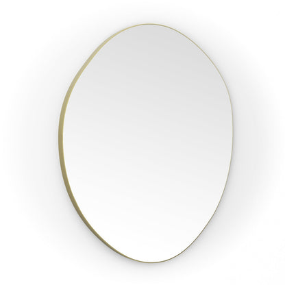 Origins Living Oslo Organic Mirror 80 80x77cm Brushed Brass - Hot Tub Shop