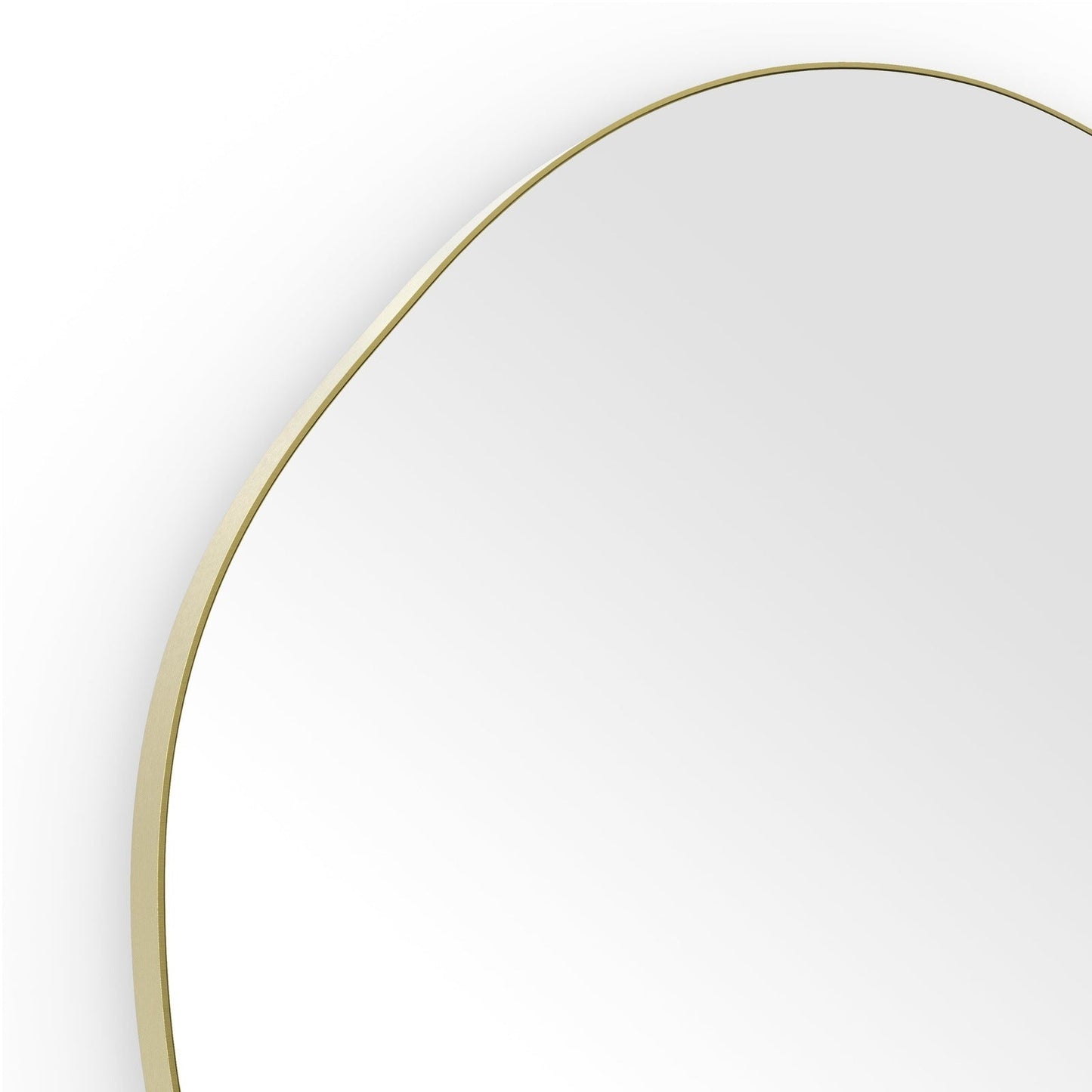 Origins Living Oslo Organic Mirror 80 80x77cm Brushed Brass - Hot Tub Shop