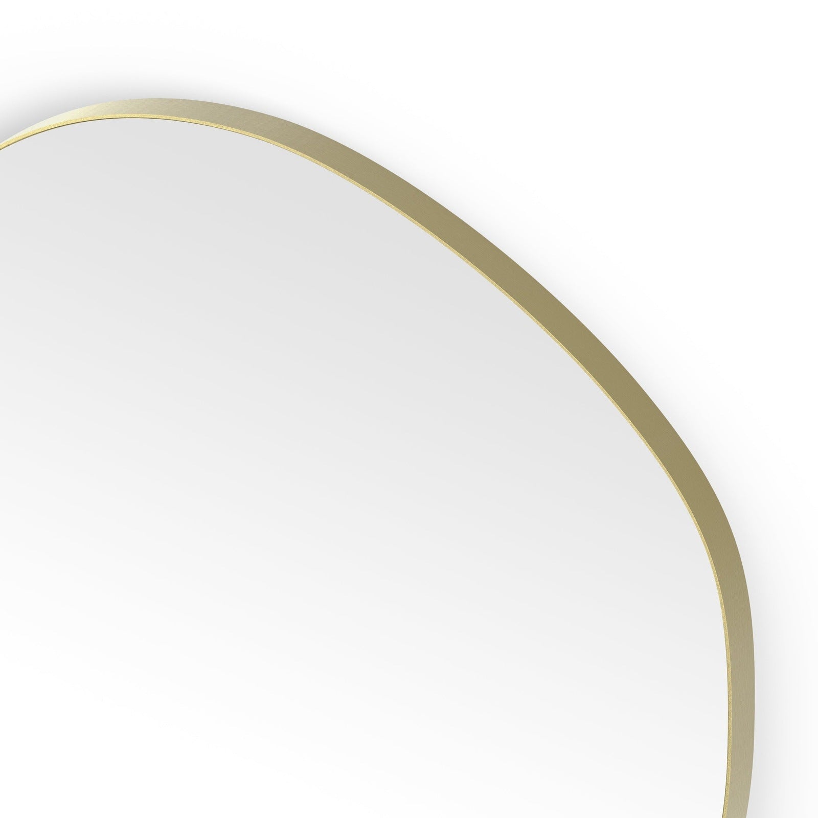 Origins Living Oslo Organic Mirror 80 80x77cm Brushed Brass - Hot Tub Shop
