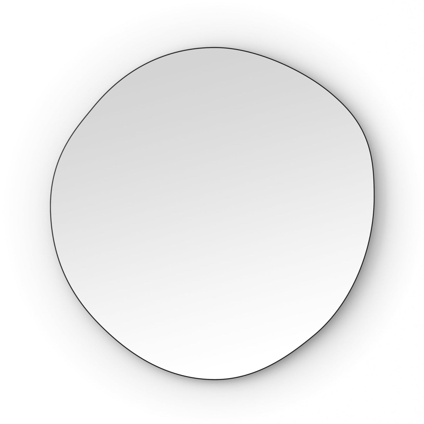 Origins Living Oslo Organic Mirror 80 80x77cm Matt Black - Hot Tub Shop