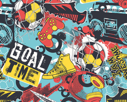 Origin Murals Games Splash Red Petrol 350cm X 280cm