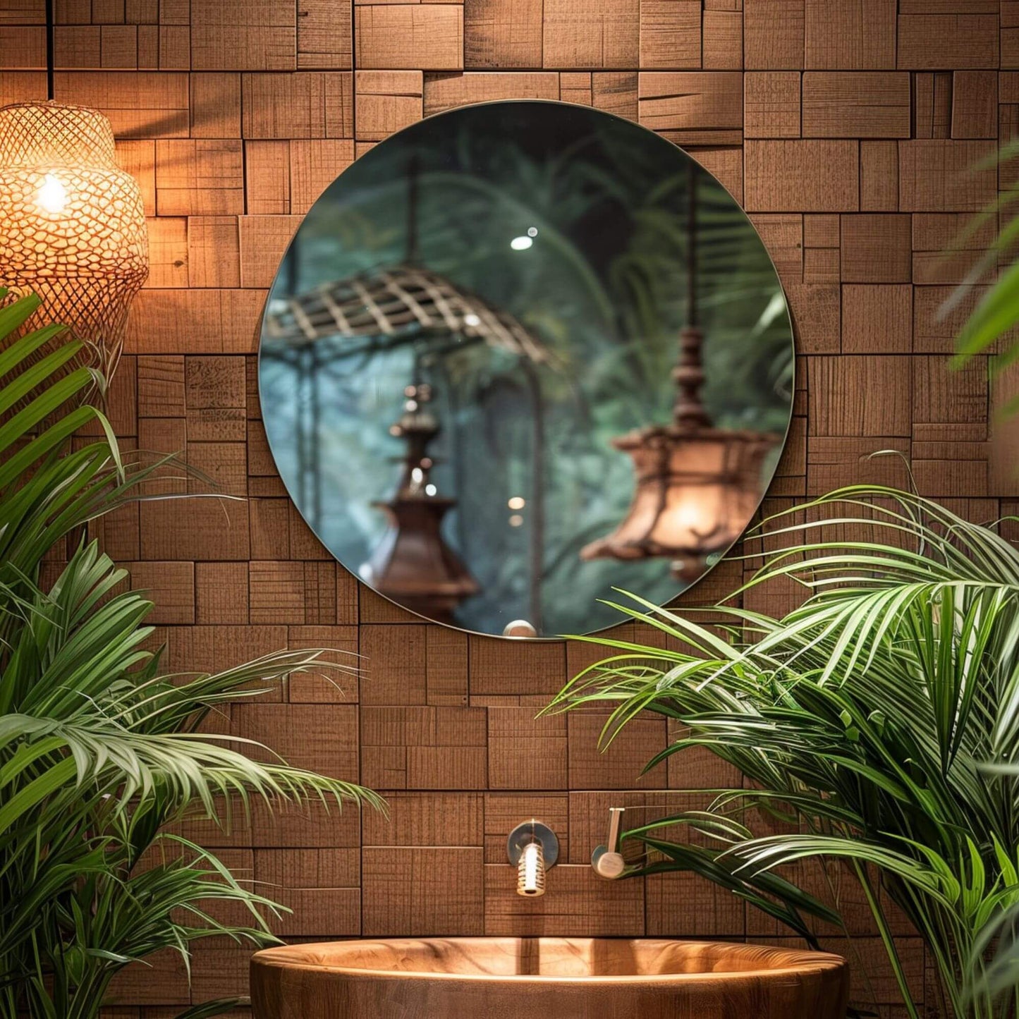 Origins Living Slim Round Mirror 80 80cm