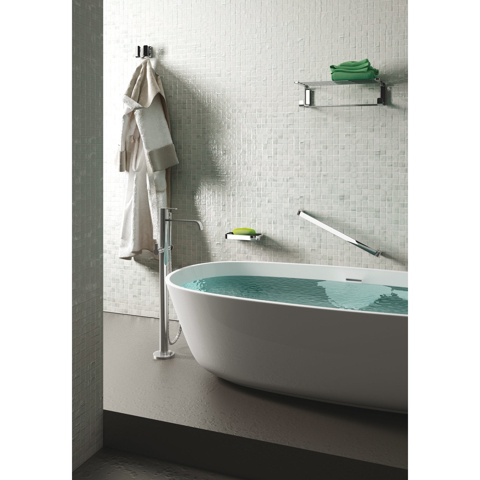 Origins Living Gedy Outline Double Robe Hook Chrome - Hot Tub Shop