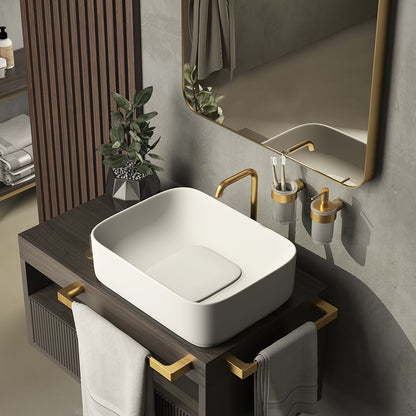 Origins Living Gedy Pirenei Double Swing Towel Rail Brushed Gold