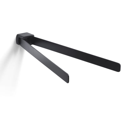 Origins Living Gedy Pirenei Double Swing Towel Rail Matt Black - Hot Tub Shop
