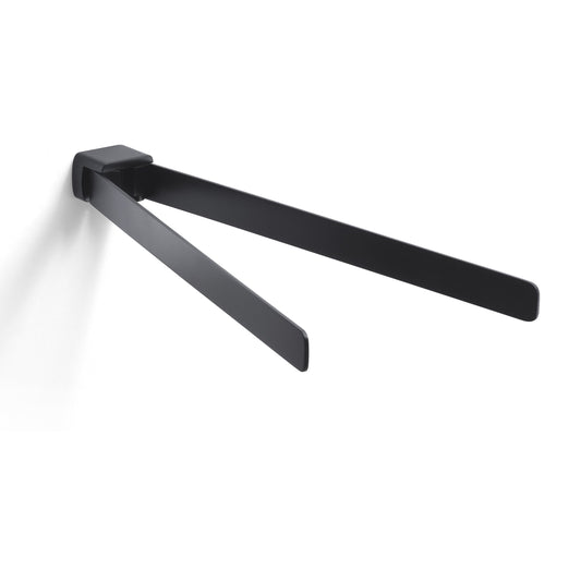 Origins Living Gedy Pirenei Double Swing Towel Rail Matt Black - Hot Tub Shop