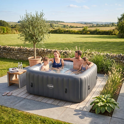 Pacific | 4/6-Person Inflatable Hot Tub | Integrated Heater | UKCA