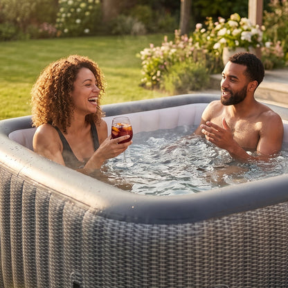 Pacific | 4/6-Person Inflatable Hot Tub | Integrated Heater | UKCA