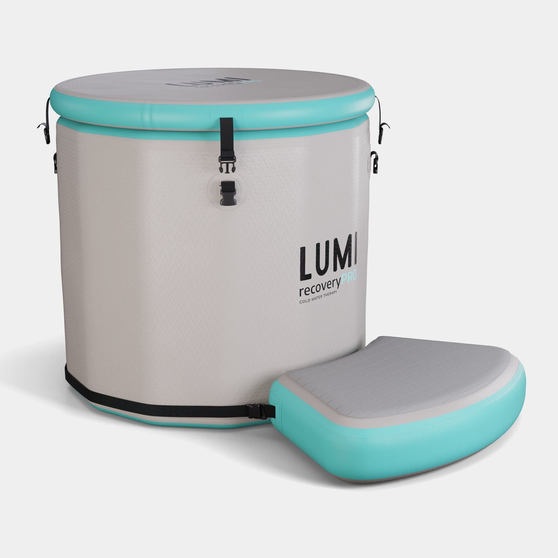 Lumi Pro Inflatable Barrel Step - Grey - Hot Tub Shop