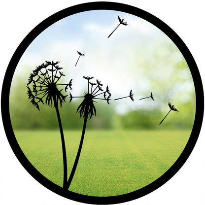 SunCatcher Garden Mirror Round Dandelions Range of Sizes - Hot Tub Shop