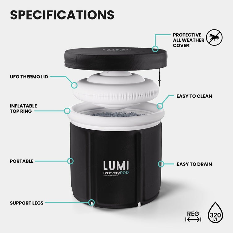 Lumi Recovery Pod Inflatable Ice Bath - Hot Tub Shop