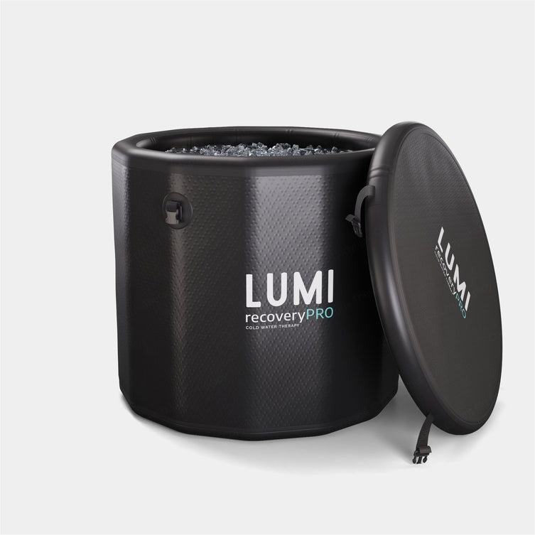 Lumi Recovery Pro Inflatable Ice Barrel - Black - Hot Tub Shop