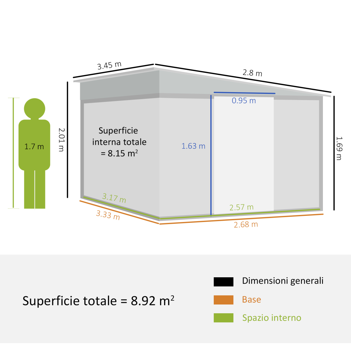 Outsunny Steel Garden Storage Shed w/ Sliding Doors