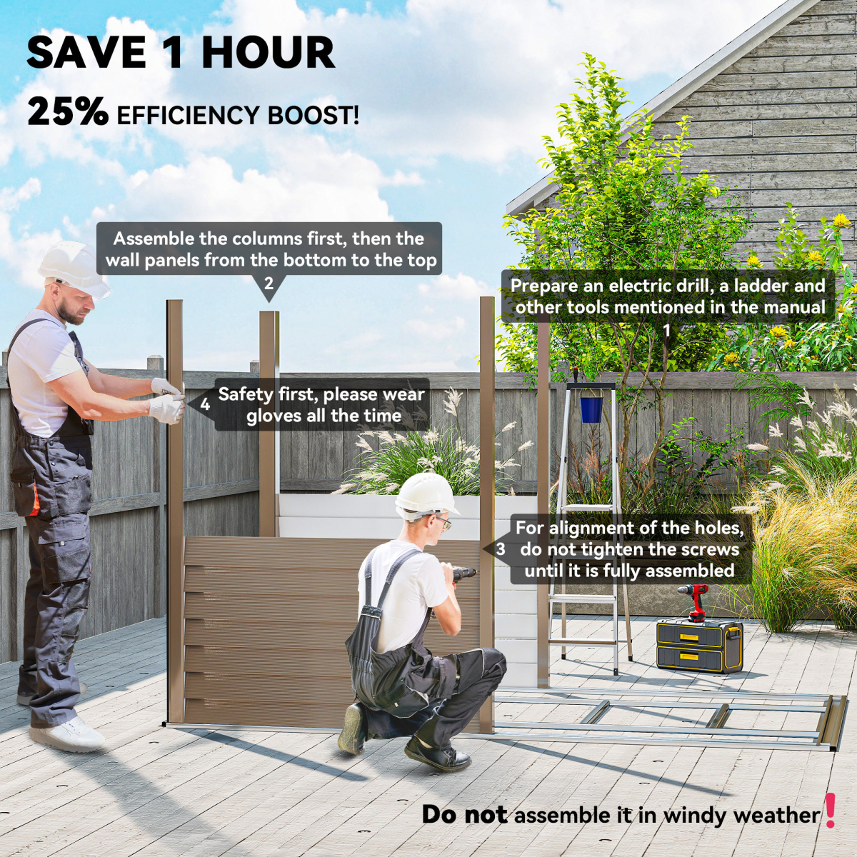 Outsunny 5 x 9ft Galvanised Metal Garden Shed with Foundation Kit, Brown