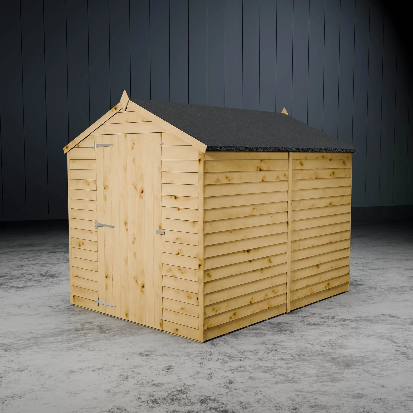 Value Overlap Single Door Apex Shed