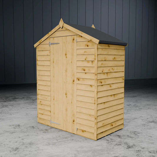 Value Overlap Single Door Apex Shed