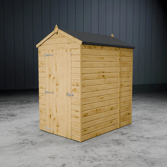 Shiplap Apex Single Door Wooden Shed