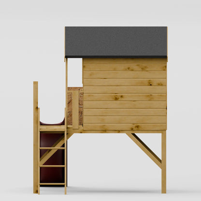 Poppy Tower Wooden Playhouse with Slide