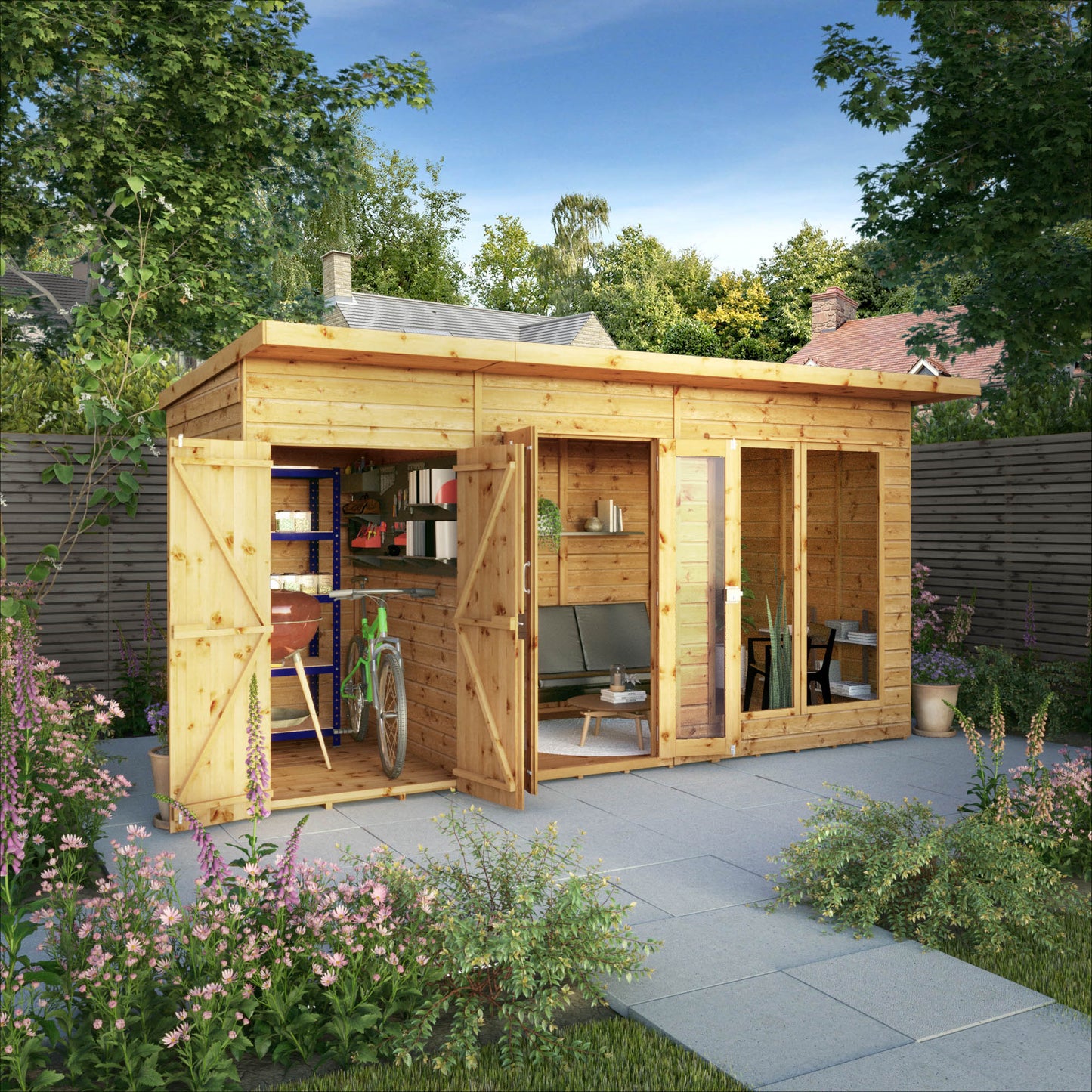 Maine Summerhouse with Side Shed
